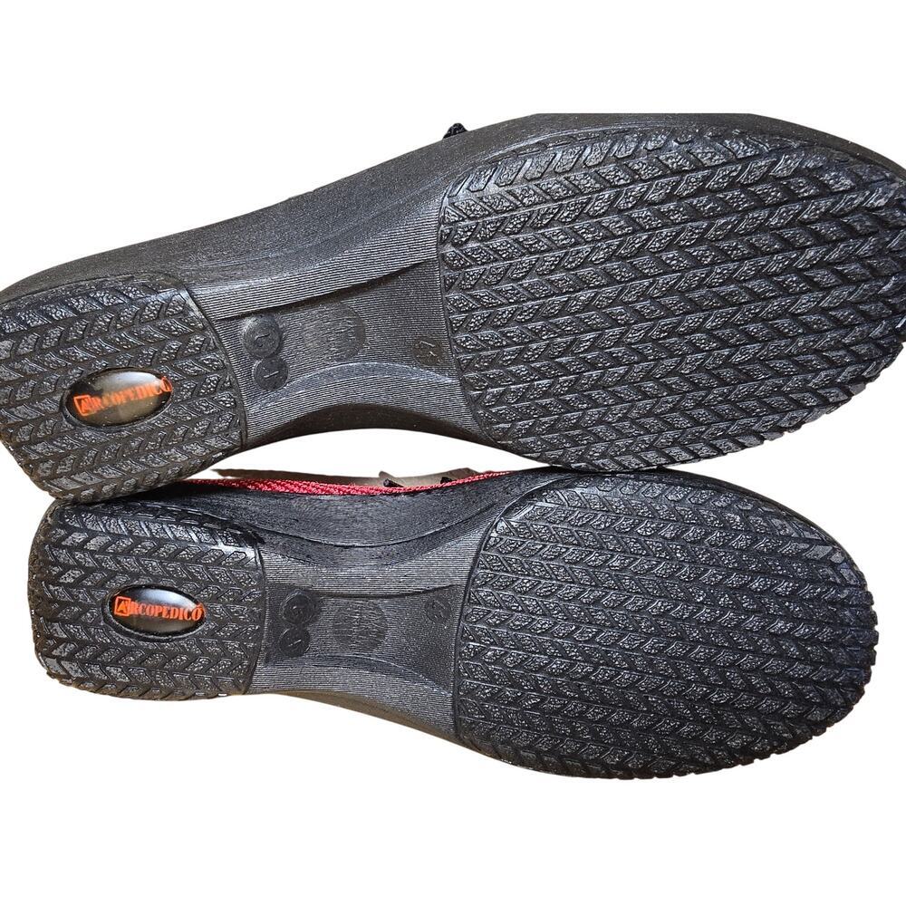 Arcopedico Knit Red Black Healthy Footwear Eu 41 Womens 9.5-10 Mens 8 Portugal - Picture 7 of 8